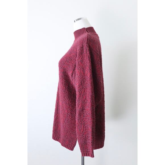 Chris Triola Size S 100% Cotton Red Knit Sweater Pullover One of A Kind - Picture 7 of 11